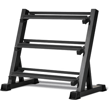 Pack 210 Kg Mancuernas Hexagonales (7.5 a 22.5kg) + Rack 3 Niveles 6