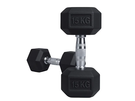 Par Mancuernas Hexagonales 15 Kg (total 30kg)