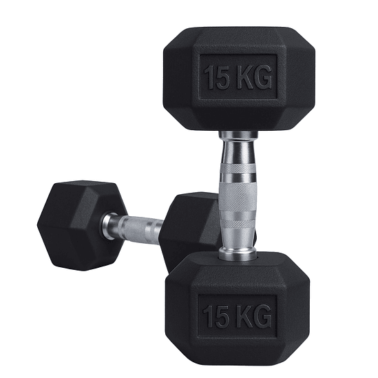 Par Mancuernas Hexagonales 15 Kg (total 30kg) 1