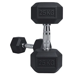 Par Mancuernas Hexagonales 25 Kg (total 50kg) - Miniatura 1