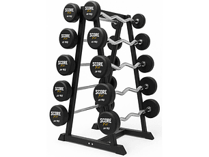 Rack 10 Barras Rectas/Curvas Peso Fijo