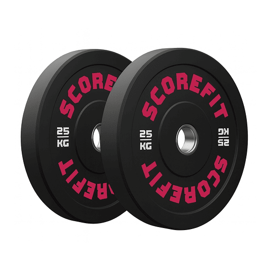 Par Discos Olímpicos Bumper 25 Kg Score Fit® (PREVENTA) 1