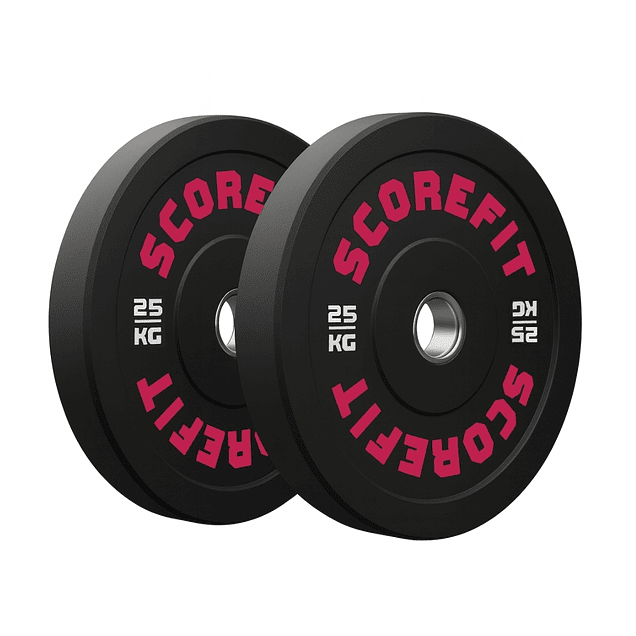 Par Discos Olímpicos Bumper 25 Kg Score Fit® (PREVENTA) 1