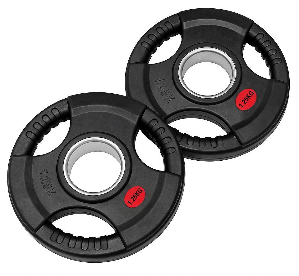Par Discos Olímpicos Grip 1,25 Kg (triple agarre) 1