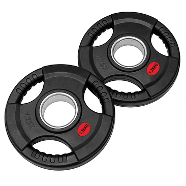 Par Discos Olímpicos Grip 1,25 Kg (triple agarre) 1