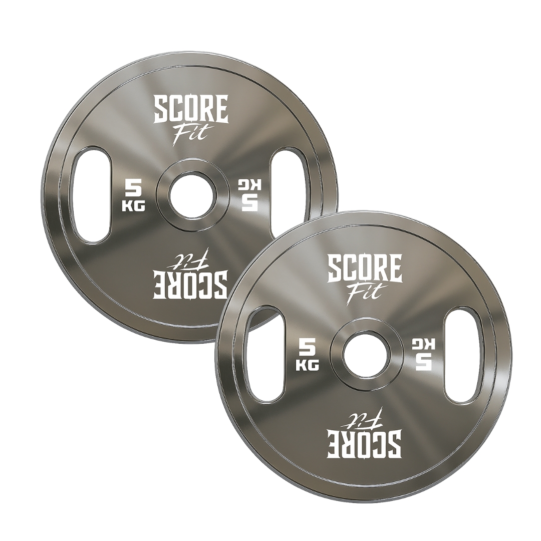Par Discos Calibrados Powerlifting 5 Kg SCORE FIT® 1
