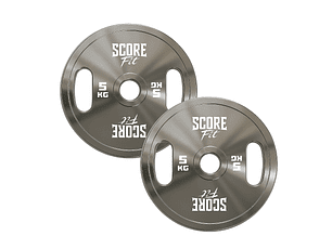 Par Discos Olímpicos Calibrados Premium 5 Kg Score Fit®