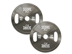 Par Discos Olímpicos Calibrados Premium 10 Kg Score Fit®