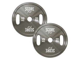 Par Discos Olímpicos Calibrados Premium 15 Kg Score Fit®