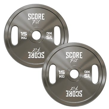 Par Discos Calibrados Powerlifting 15 Kg Score Fit® 1