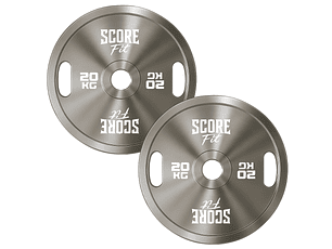 Par Discos Olímpicos Calibrados Premium 20 Kg Score Fit®