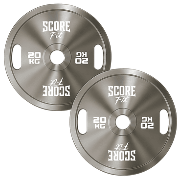 Par Discos Calibrados Powerlifting 20 Kg Score Fit® 1