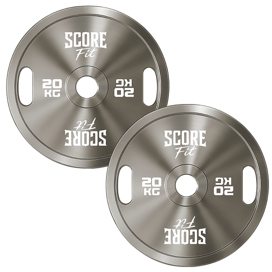 Par Discos Calibrados Powerlifting 20 Kg Score Fit® 1