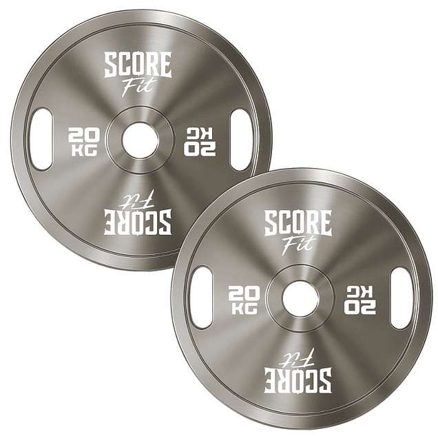 Par Discos Olímpicos Calibrados Premium 20 Kg Score Fit® 1