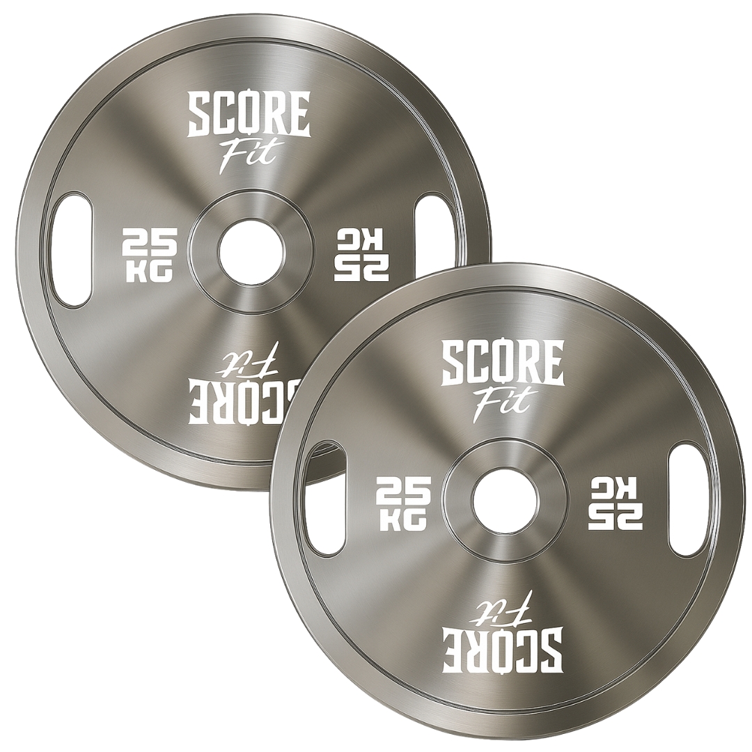 Par Discos Calibrados Powerlifting 25 Kg SCORE FIT® 1