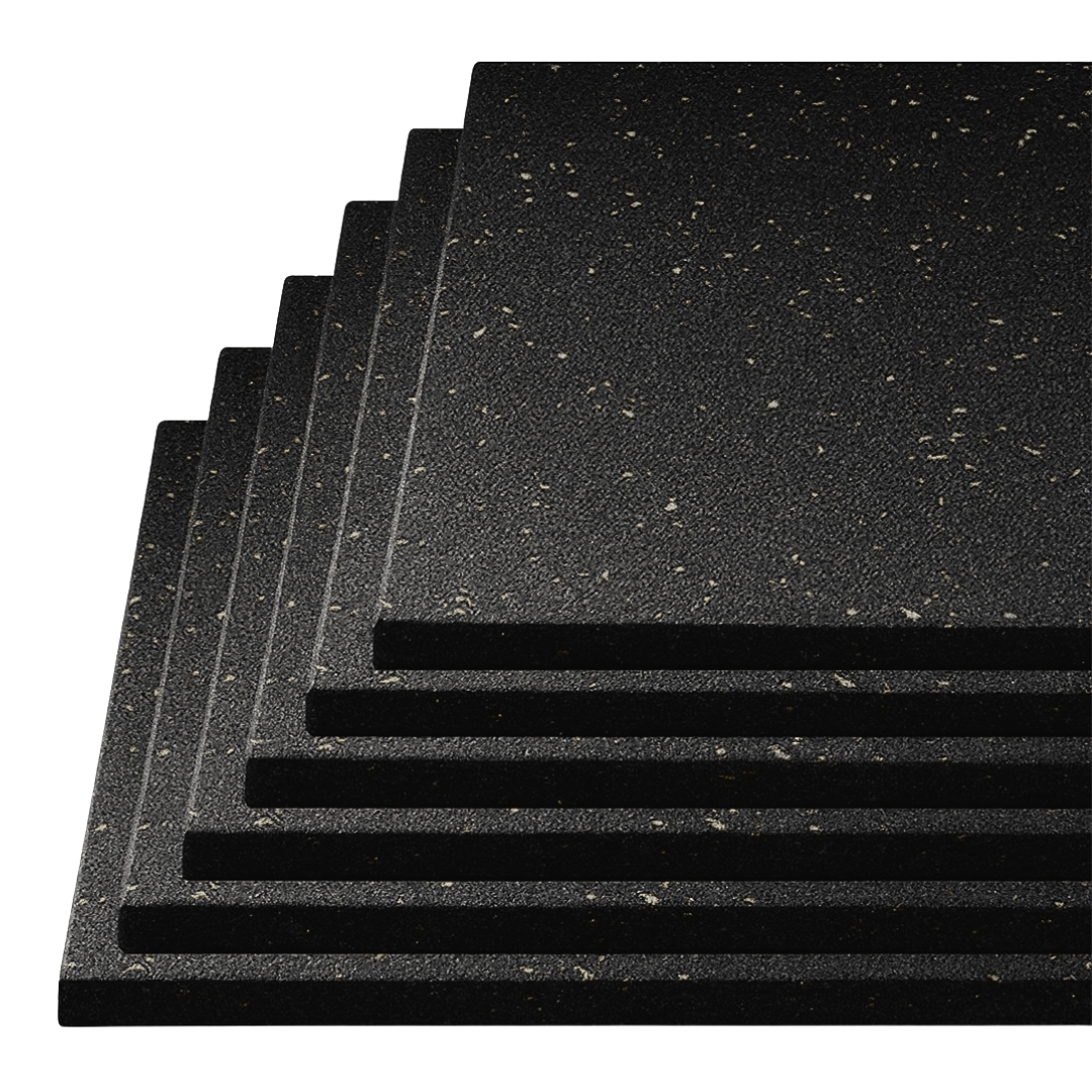 Piso de Caucho 100x100x1.5cm (Superficie Rugosa) 1