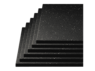 Piso de Caucho 100x100x1.5cm (Superficie Rugosa)