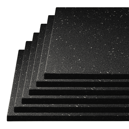 Piso de Caucho 100x100x1.5cm (Superficie Rugosa) 1