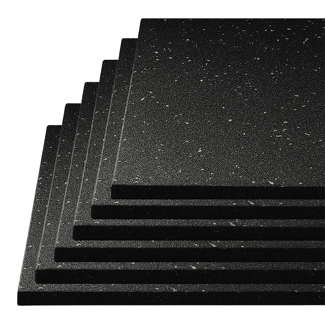 Piso de Caucho 100x100x1.5cm (Superficie Rugosa) 1
