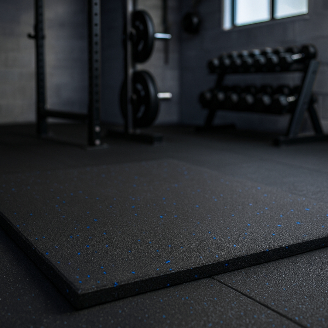 Piso de Caucho 100x100x2cm (Superficie Rugosa) 3