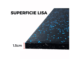 Piso de Caucho 100x100x1.5cm (Superficie Lisa)