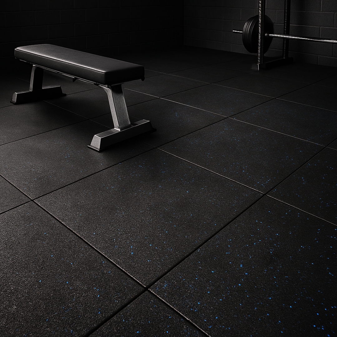 Piso de Caucho 100x100x2cm (Superficie Rugosa) 4