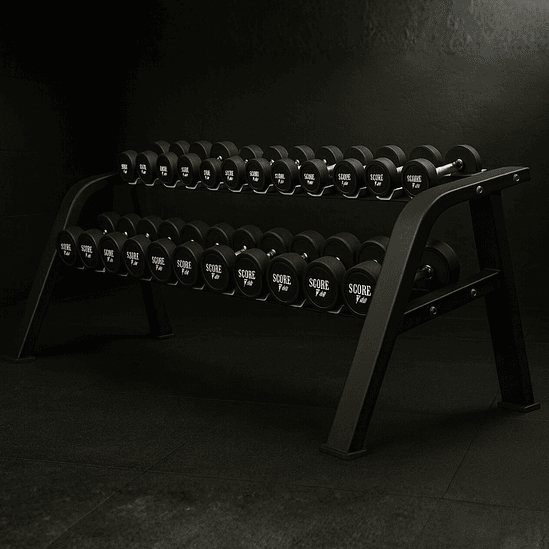 275 Kg Mancuernas Score Fit® + Rack Grande (RESERVA 40%) 2