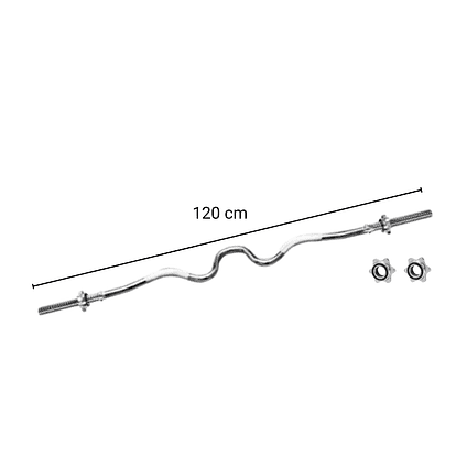 Pack 30 Kg Discos Grip Preolímpicos + Barra W + Cinturón Biceps 3