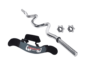 Pack 30 Kg Discos Grip Preolímpicos + Barra W + Cinturón Biceps