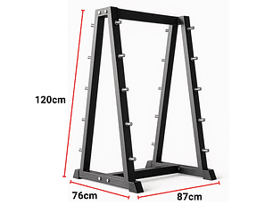 Rack 10 Barras Rectas/Curvas Peso Fijo