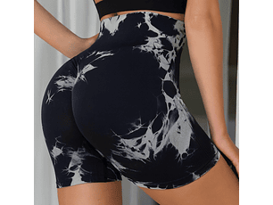 Calza Tie Dye Push Up Black