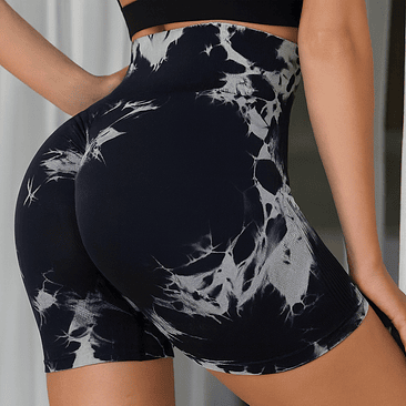 Calza Tie Dye Push Up Black 1