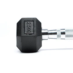 Par Mancuernas Hexagonales 2.5 Kg (total 5kg) - Miniatura 2