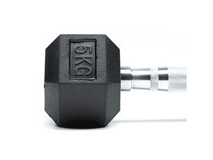 Par Mancuernas Hexagonales 5 Kg (total 10kg)