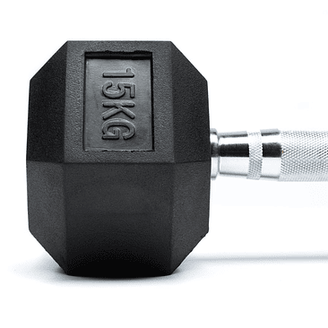 Par Mancuernas Hexagonales 15 Kg (total 30kg) 2