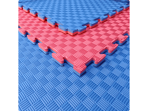 PREVENTA - Tatami 100x100x3cm Rojo/Azul SCORE FIT®