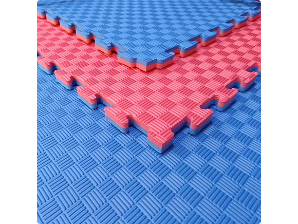 Tatami 100x100x3cm Rojo/Azul SCORE FIT®
