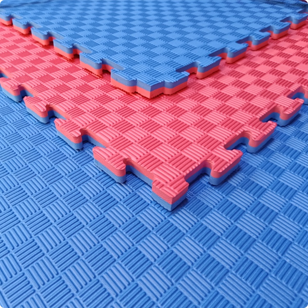 Tatami 100x100x3cm Rojo/Azul SCORE FIT® 3