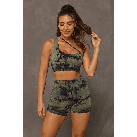 Conjunto Deportivo Tie Dye Green  1