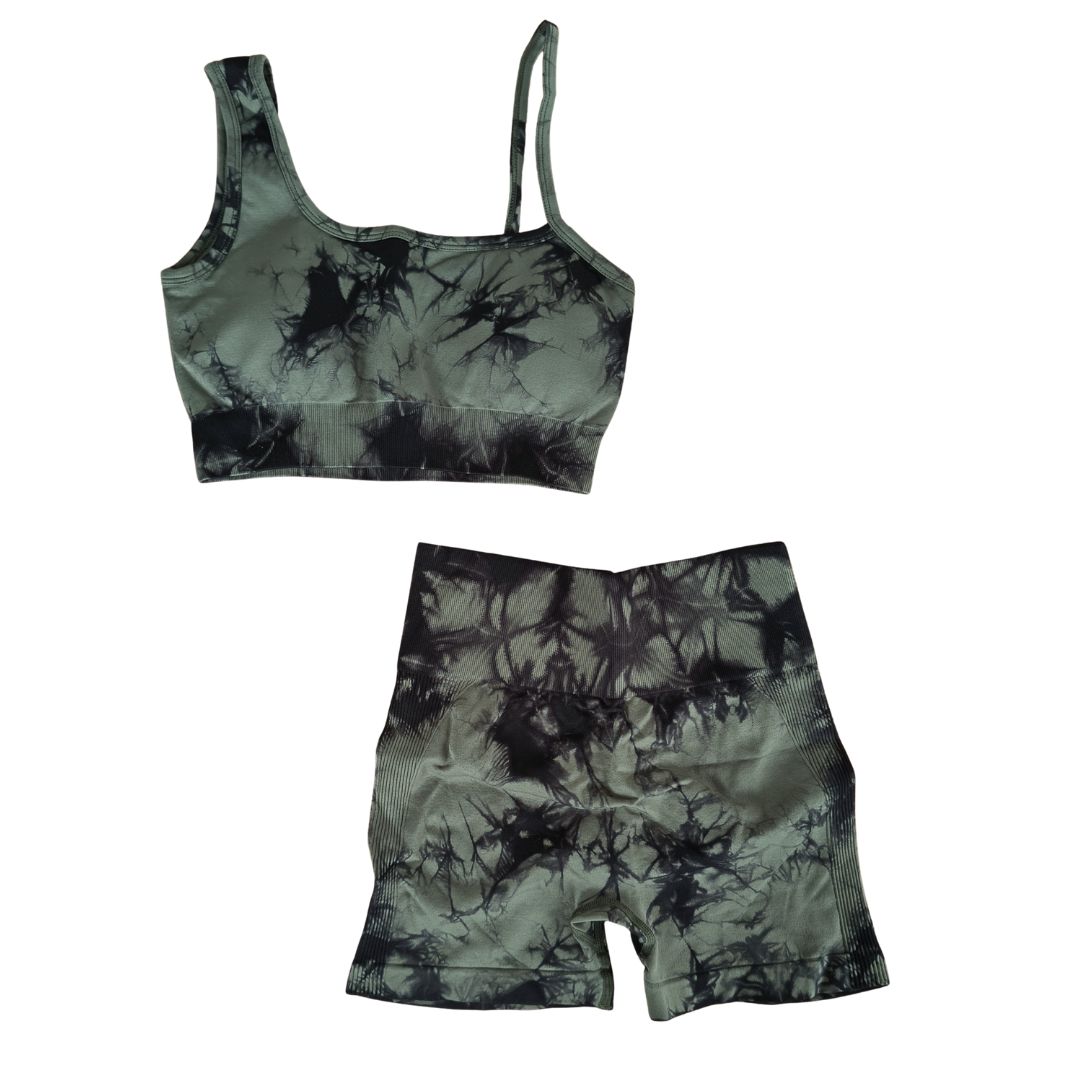 Conjunto Deportivo Tie Dye Green  2