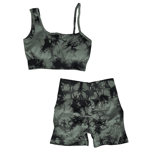 Conjunto Deportivo Tie Dye Green  2