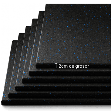 Pack 160 unidades Piso de Caucho 100x100x2cm (Superficie Rugosa) 5