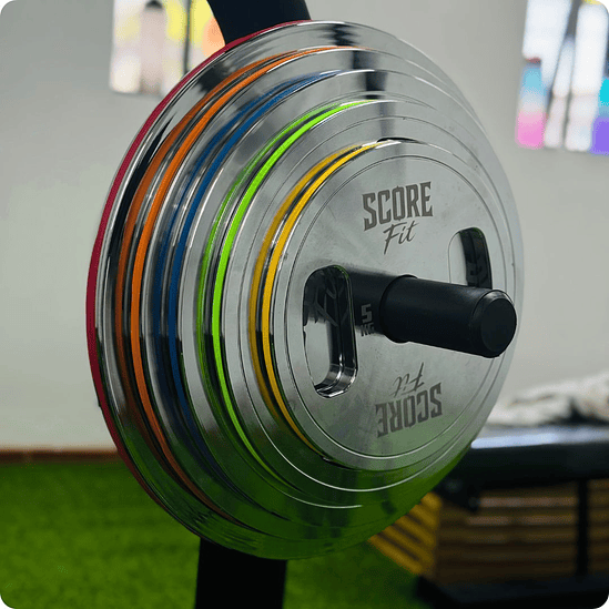 Par Discos Calibrados Powerlifting 15 Kg Score Fit® 5