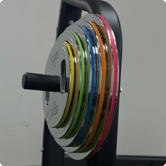 Par Discos Calibrados Powerlifting 10 Kg Score Fit® 4