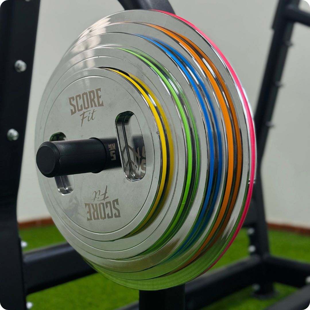 Par Discos Calibrados Powerlifting 25 Kg SCORE FIT® 2