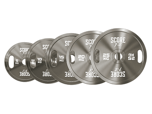 Set 150 Kg Discos Calibrados Powerlifting SCORE FIT®