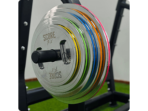 Set 150 Kg Discos Calibrados Powerlifting SCORE FIT®