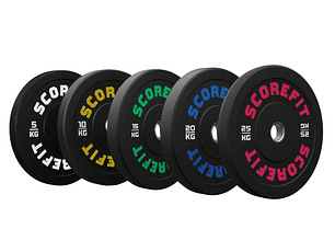 Set 120 Kg en Discos Bumper Score Fit® (PREVENTA)
