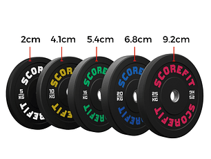 Set 90 Kg en Discos Bumper Score Fit® (PREVENTA)