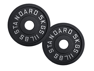 Par Discos IRON BLACK 5 Kg / 11 Lbs SCORE FIT®